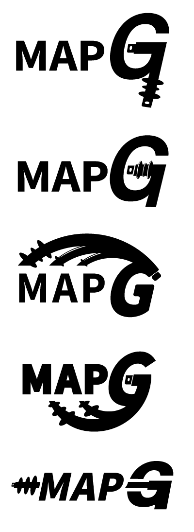 Componente elétrico integrado no logótipo MAPG